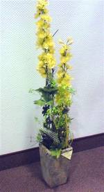 Bodenvase mit Gesteck